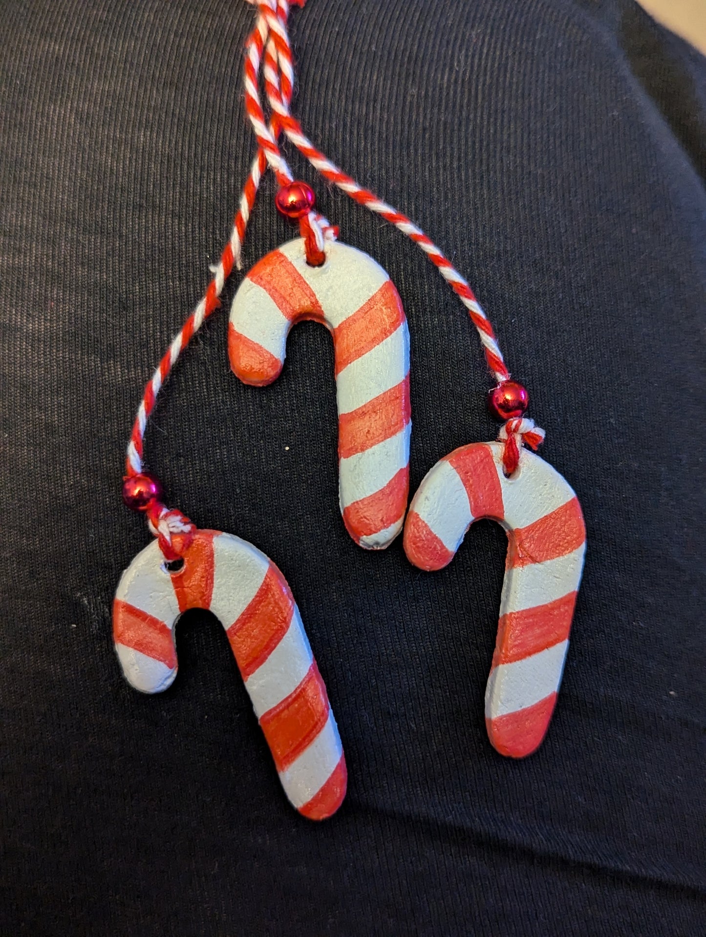 Triple candy cane hanging