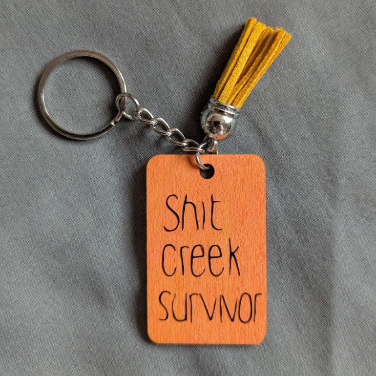 Sh*t Creek Survivor Keyring (Uncensored)
