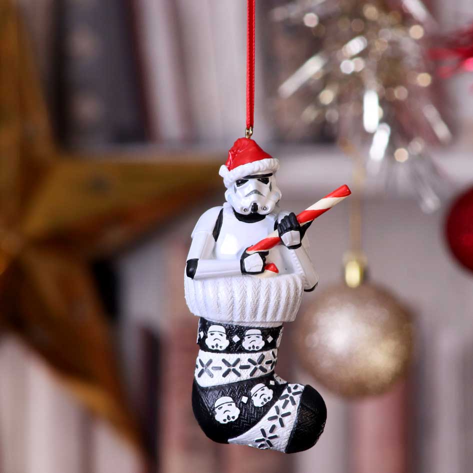 Stormtrooper in Stocking hanging ornament