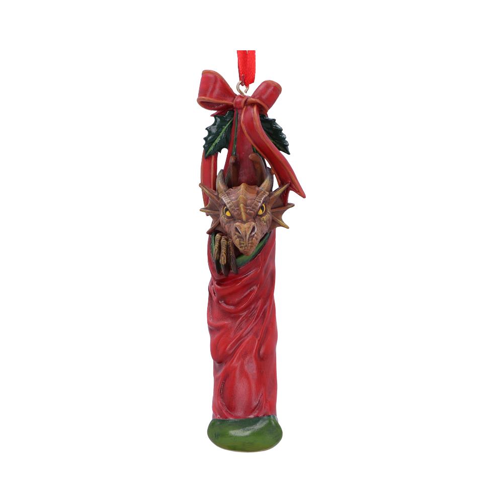 Dragon in Stocking hanging ornament