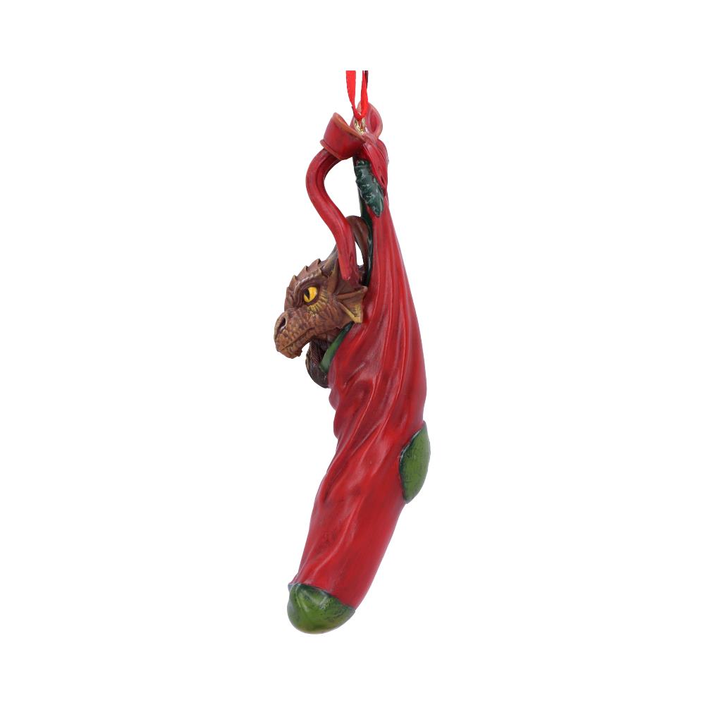 Dragon in Stocking hanging ornament