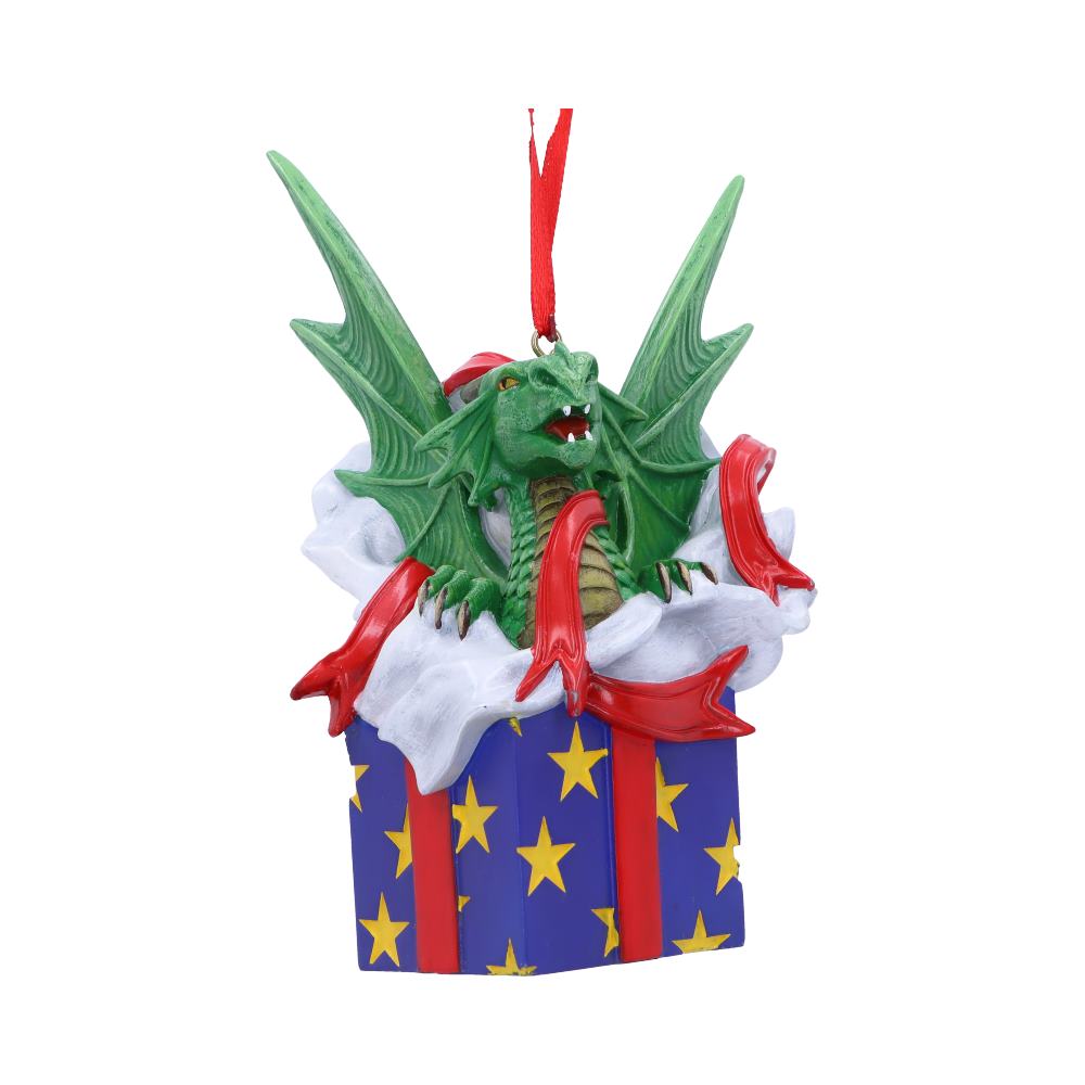 Dragon Present hanging ornament
