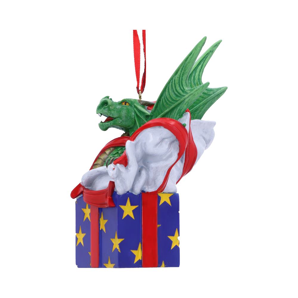 Dragon Present hanging ornament