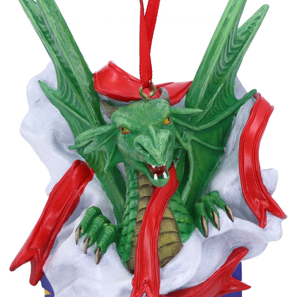 Dragon Present hanging ornament