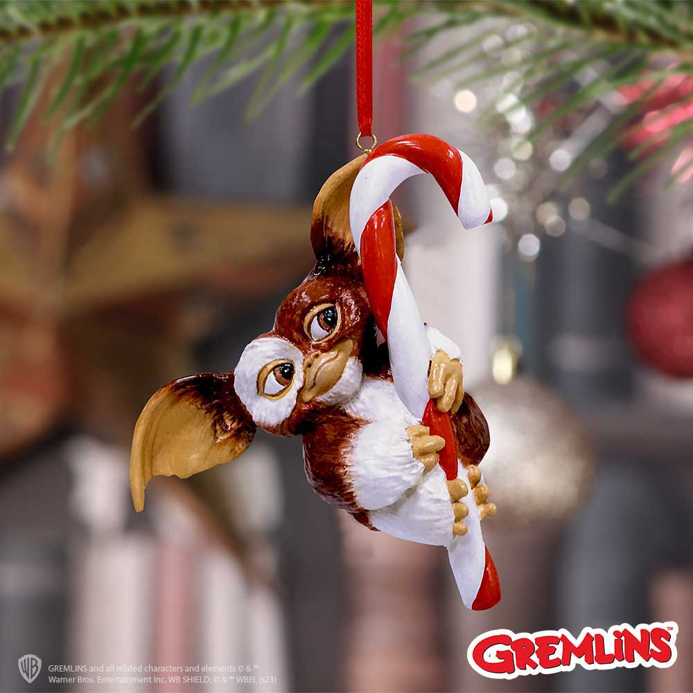 Gizmo Candy Cane hanging ornament