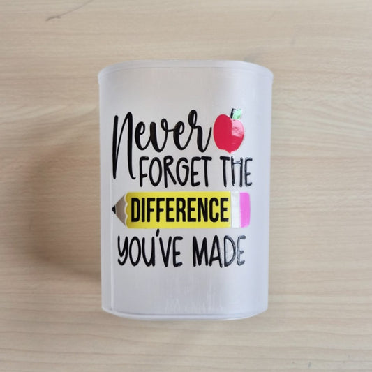 Never forget the difference you've made