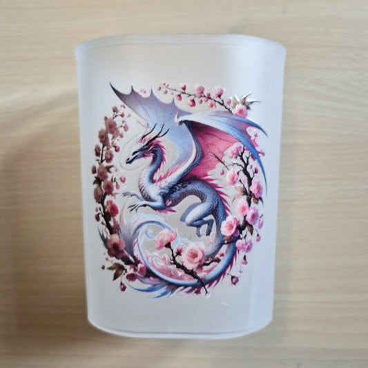 Blue Dragon with Pink Flowers (2)