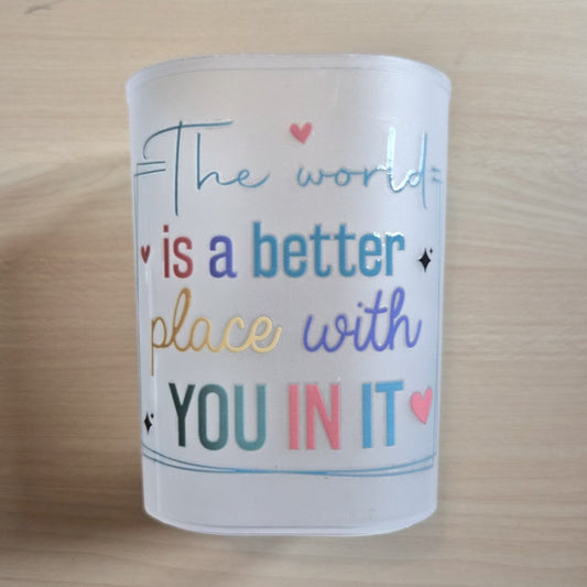 The world is a better place with you in it