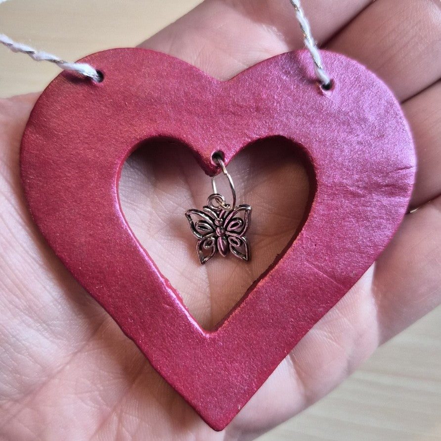 Hanging Heart - Butterfly