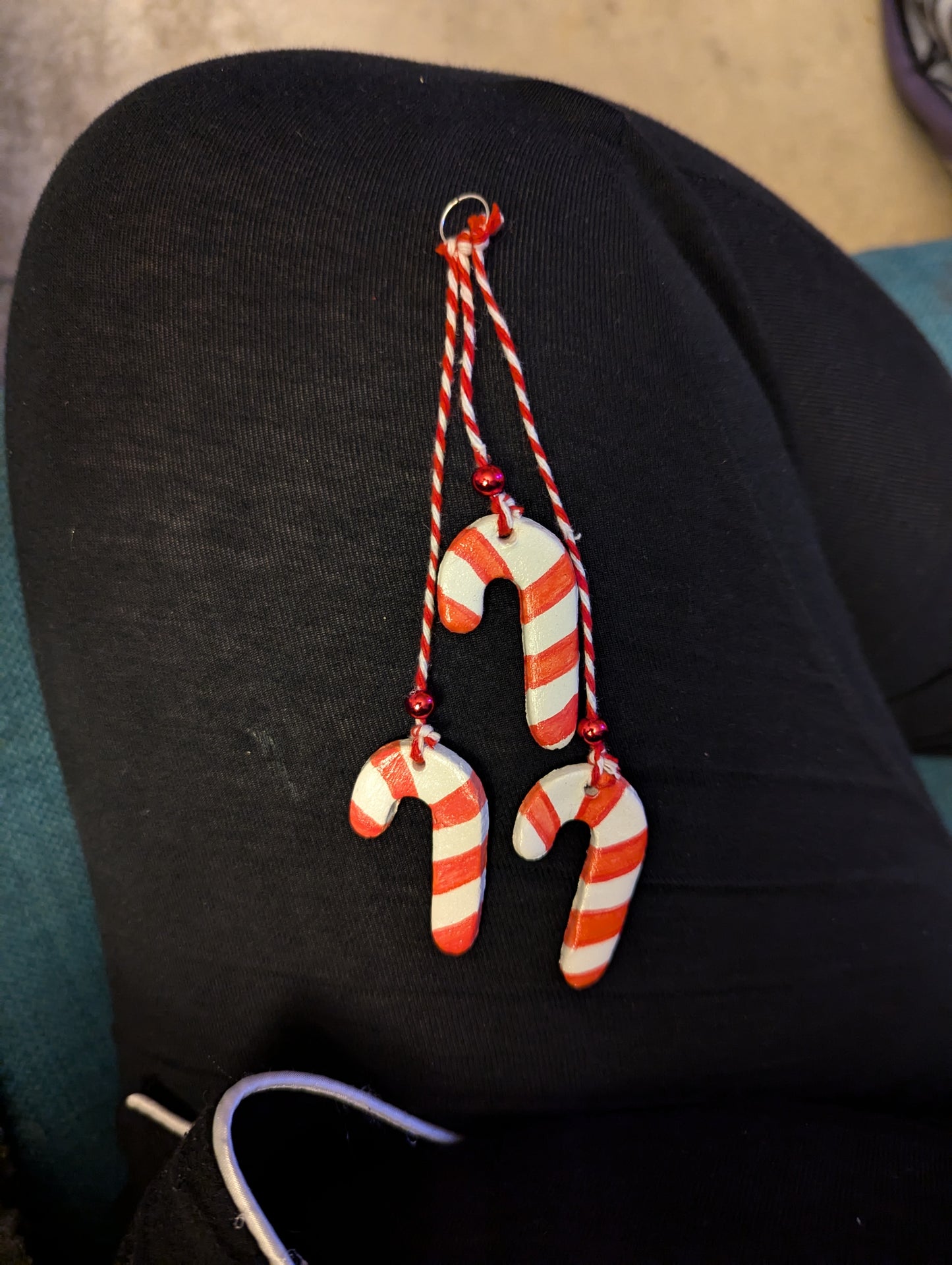 Triple candy cane hanging