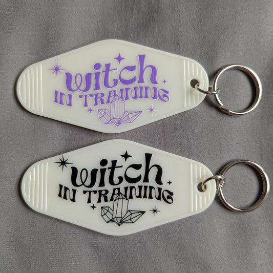 Witch in Training Keyring