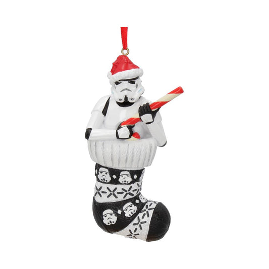 Stormtrooper in Stocking hanging ornament