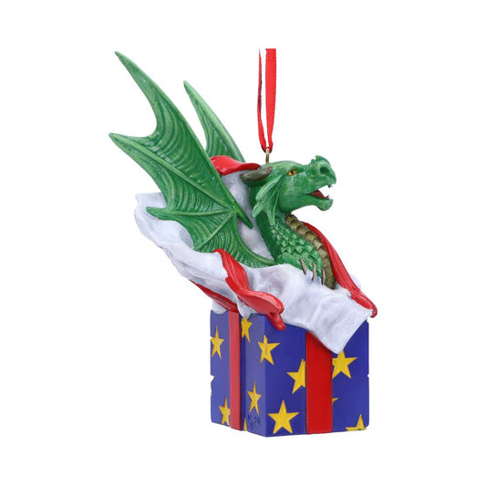 Dragon Present hanging ornament